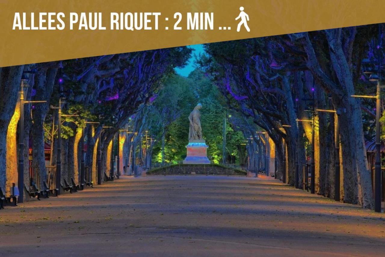Centre Historique - Free Parking - Self Checkin - Wifi - Industriel - Sleepntripbeziers Appartement Buitenkant foto