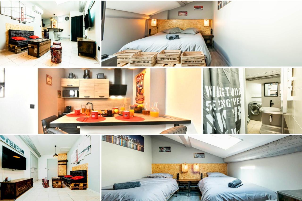 Centre Historique - Free Parking - Self Checkin - Wifi - Industriel - Sleepntripbeziers Appartement Buitenkant foto