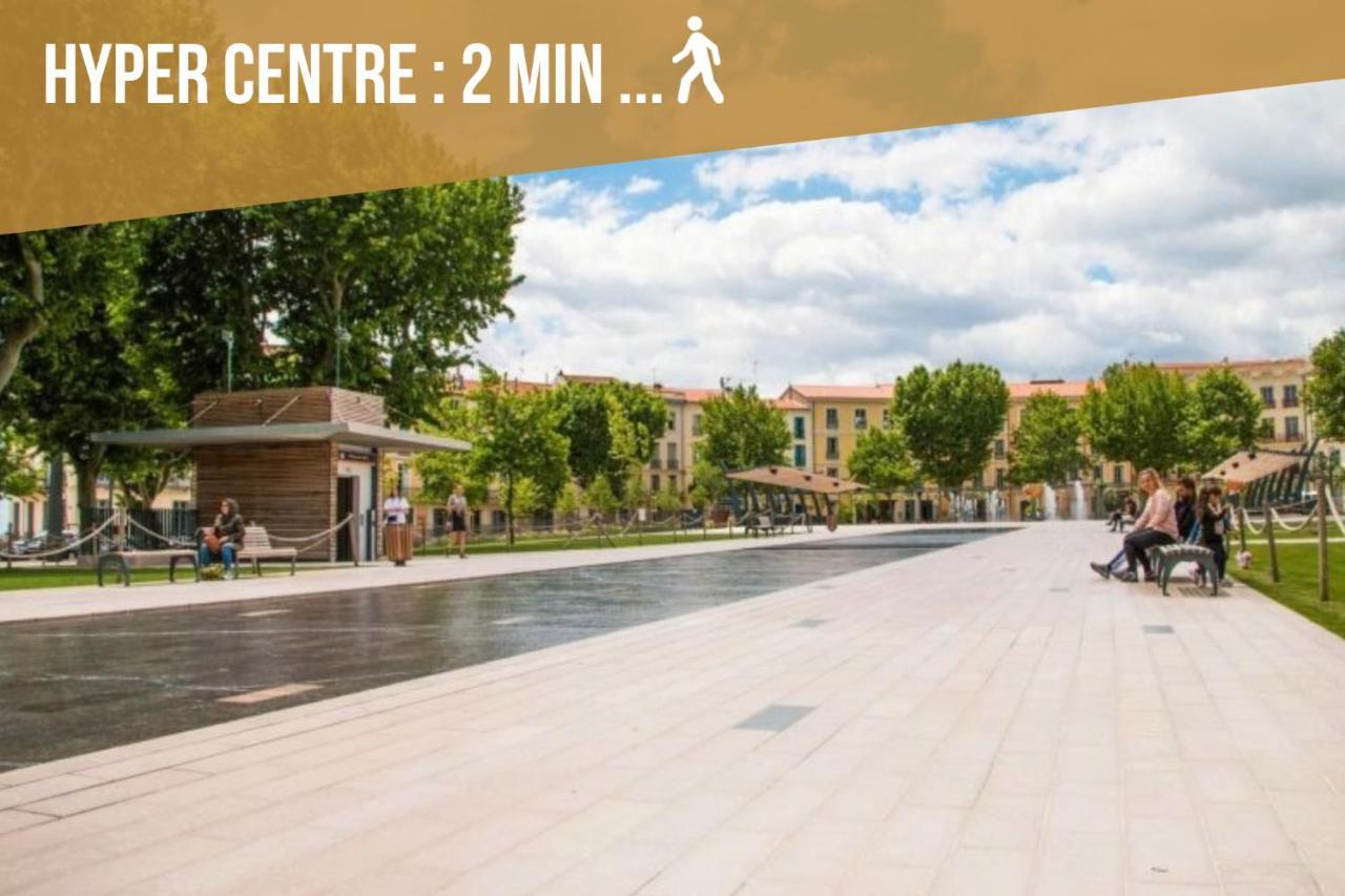 Centre Historique - Free Parking - Self Checkin - Wifi - Industriel - Sleepntripbeziers Appartement Buitenkant foto